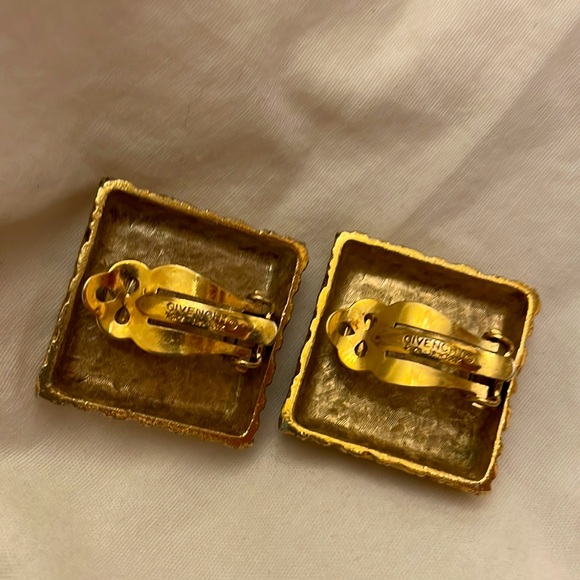Vintage couture Givenchy Paris New York City 1980’s clip on earrings - Picture 4 of 8